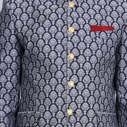 Wintage Ethnic Printed Bandhgala Blazer image 2