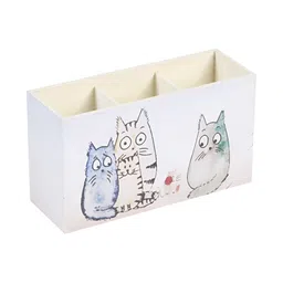 A Tiny Mistake Off White & Black Printed Wooden Utility Holder image 2