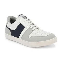 Harvard Men White & Grey Perforations Comfort Insole Lightweight Contrast Sole Sneakers image 4