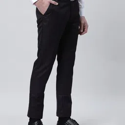 THE SOUL PATROL Men Mid Rise Lightweight Formal Trousers image 2