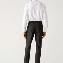 Marks & Spencer Men Mid-Rise Formal Trousers image 2