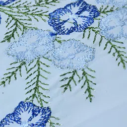 ZESTURE Blue 2 Pcs Rectangle Cushion Covers image 2