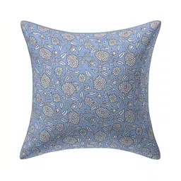 Texstylers Blue & Black 5 Pieces Printed Cotton Square Reversible Cushion Covers image 5