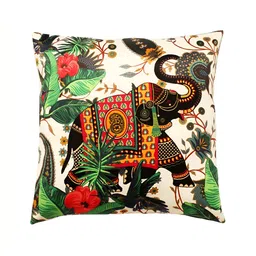 CAZIMO Green & Black 2 Pieces Ethnic Motifs Square Cushion Covers image 3