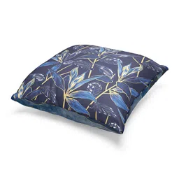 BIANCA Navy Blue Floral Square Cushion Covers image 4