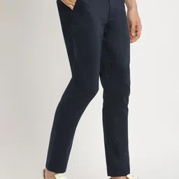 THE BEAR HOUSE Men Slim Fit Mid-Rise Formal Trousers image 4