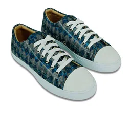 KobSook Men Printed Lace-Up Sneakers image 4