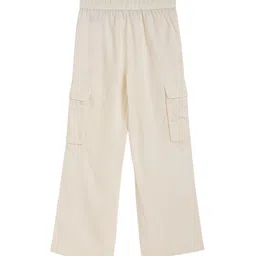 Tommy Hilfiger Girls Flared Mid-Rise Cargos Trousers image 4