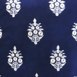 Decoghar Blue & White 2 Pieces Ethnic Motifs Square Cushion Covers image 2