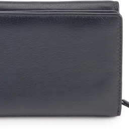 calfnero Women Formal Black Genuine Leather Wallet - Mini image 5
