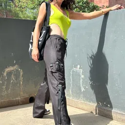 StyleAsh Loose Fit High-Rise Regular Trousers image 2