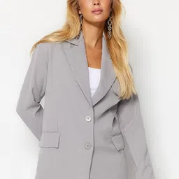 Trendyol Notched Lapel Single-Breasted Blazer image 2
