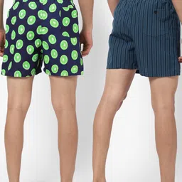 R&B Men Men Pack Of 2 Self-Design Pure Cotton Boxers image 2