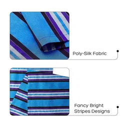 Encasa Homes Blue Striped Table Runner image 5