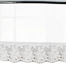 Dakshya Industries Transparent & Silver Toned 6-Seater Table Cover image 3