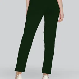 LYRA Women Original Fit Mid Rise Cotton Trousers image 5