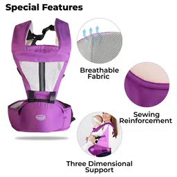 BAESD Infants Colourblocked Breathable Baby Carrier image 3