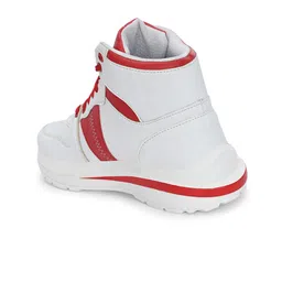 Hundo P Men Round Toe Mid-Top Lace-Ups Sneakers image 5