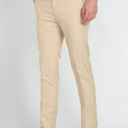 Arrow Jackson Super Men Slim Fit Mid-Rise Dobby Formal Trousers image 4