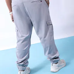 hardsoda by the indian garage co HARDSODA Men Plus Size Mid-Rise Cargos image 5