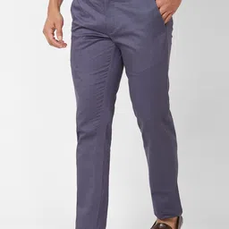 Parx Men Slim Fit Cotton Formal Trousers image 3