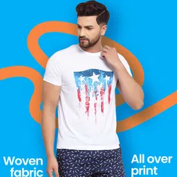 SPORTO Men Printed Mid-Rise Shorts image 3