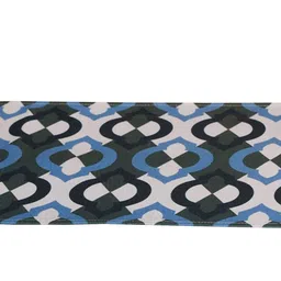 ZEBA Blue & White Printed 6-Seater Table Runner image 4