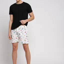 SHOWOFF Men Printed Slim Fit Boxers AM-131-14_White image 3
