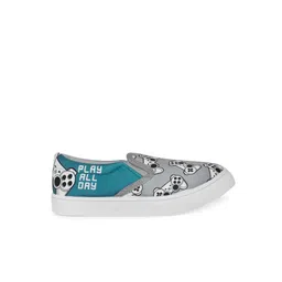 Pantaloons Junior Boys Grey Printed Slip-On Sneakers image 5