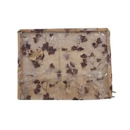 Kuber Industries Pack of 2 Beige Printed Saree Cover Organisers image 4