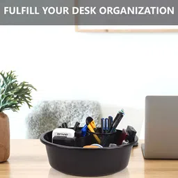 Kuber Industries Grey Set of 4 Regular Desk Organiser Organisers image 2