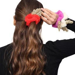 Radhu & Kabby Women Set of 3 Ponytail Holders image 4