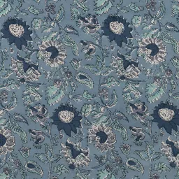 Texstylers Blue & White 5 Pieces Floral Cotton Square Cushion Covers image 5