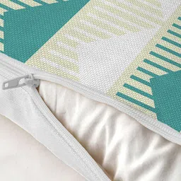 AEROHAVEN Sea Green & Blue Set of 5 Abstract Square Cushion Covers image 2