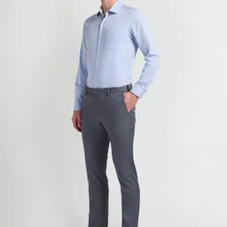 Arrow Men Slim Fit Mid-Rise Formal Trouser image 4