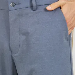 Styli Grey Men Mid-Rise Slim Fit Trousers image 3