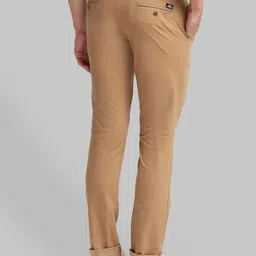 Parx Men Khaki Regular Fit Solid Trousers image 5