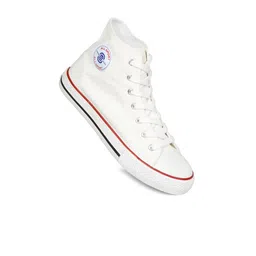 MOZAFIA Men Canvas Lace-up Casual High Top Sneakers image 4