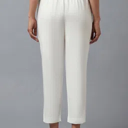 W Women White Trousers image 4