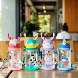 glowsip Cute Antler Sipper Bottle 500 ml Water Bottle image 2