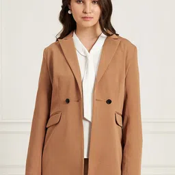 SALT ATTIRE Notched Lapel Double-Breasted Blazer image 4