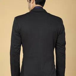 ZEDD Notched Lapel Single-Breasted Long Sleeve Pure Cotton Casual Blazer image 2