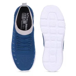 M7 by Metronaut Men Blue Woven Design Slip-On Sneakers image 2