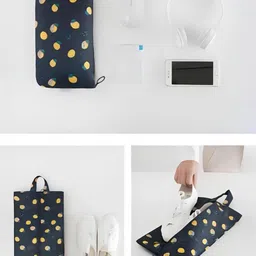 HOUSE OF QUIRK Set of 7 Printed Travel Organizer Bag image 5