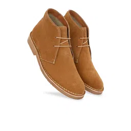 Harrytech London Men Leather Mid-Top Desert Boots image 3