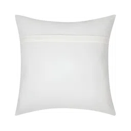 DREAM WEAVERZ White & Brown 5 Pcs Floral Velvet Square Cushion Covers image 5