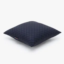Mezposh Navy Blue & Black Set of 2 Geometric Square Cushion Covers image 3