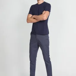 Flying Machine Men Tapered Fit Mid-Rise Cotton Regular Trousers image 3