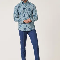 MR BUTTON Men Mid-Rise Slim Fit Trousers image 3