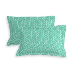 RD TREND Green 210 TC King Bedsheet with 2 Pillow Covers image 3